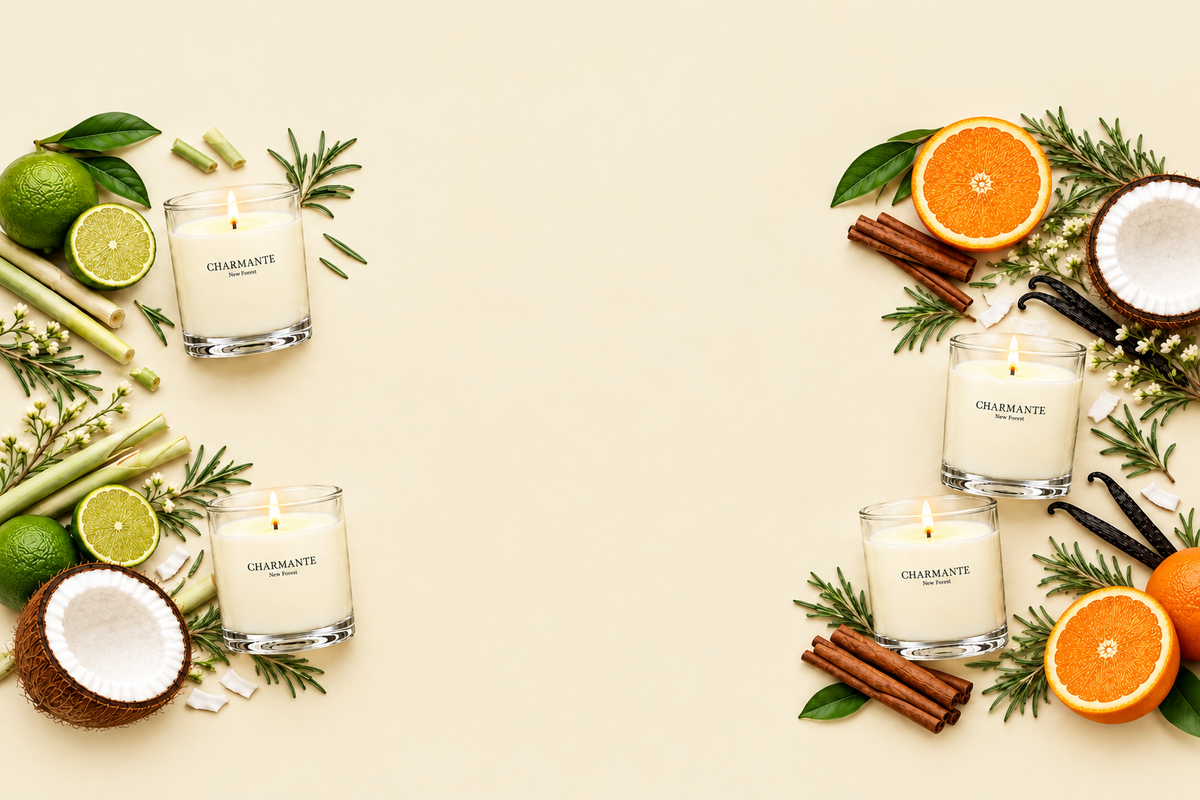 Regenerated candle image composed for a wide slideshow banner